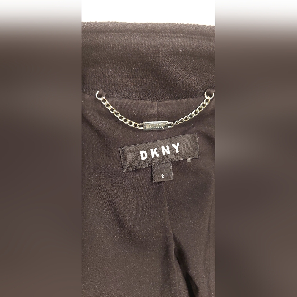 DKNY Black Blazer with Gold Accents - Picture 9 of 11